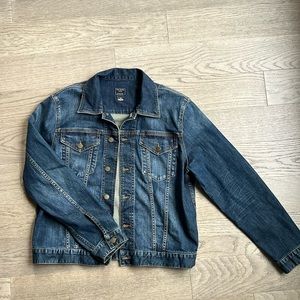 Club Monaco Denim Trucker Jacket (L).